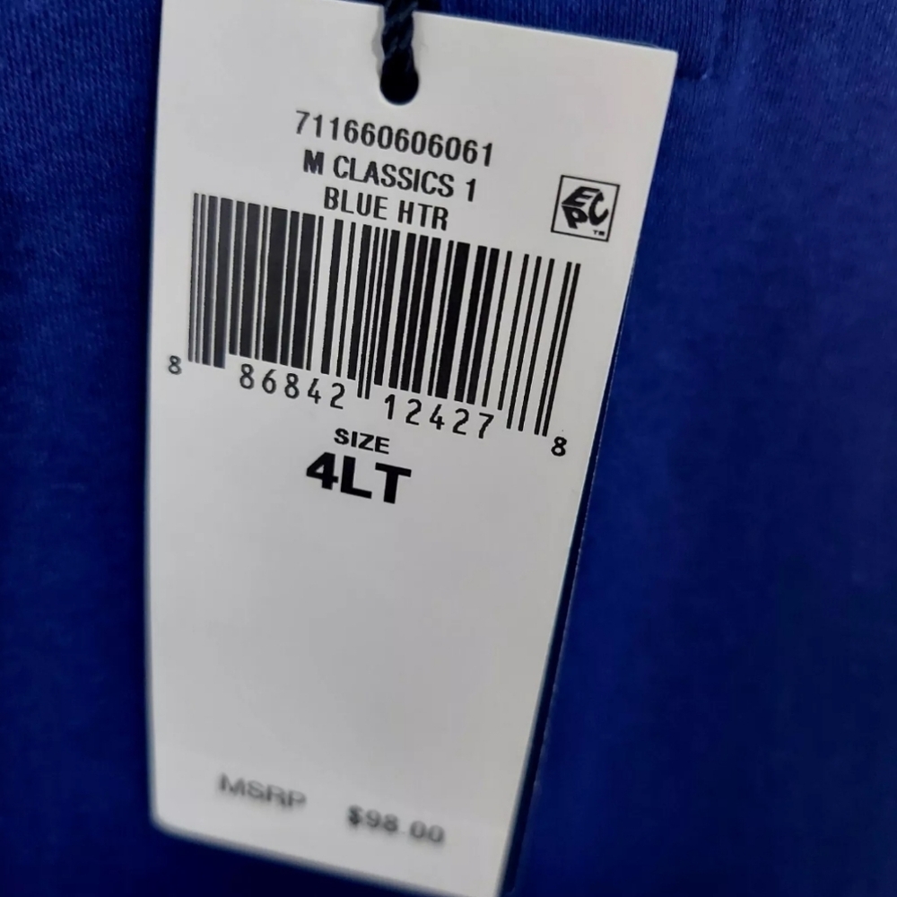 Polo Ralph Lauren Mens Shirt Size 4XLT Tall Blue Heather Classics Polo New - Picture 7 of 8